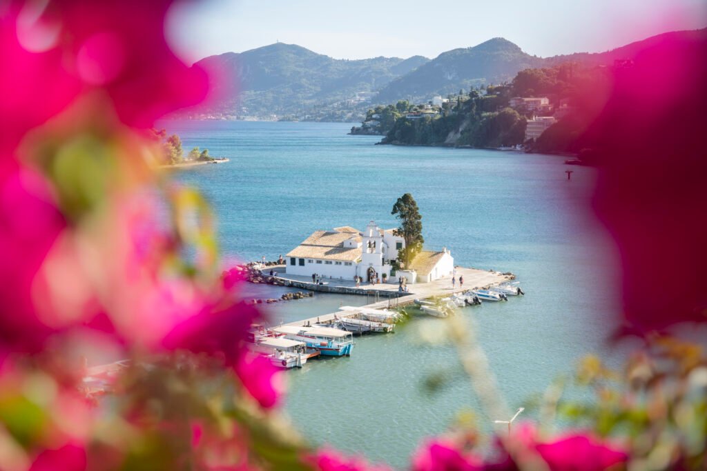 vlacherna-monastery-from-corfu-greece-covered-roses
